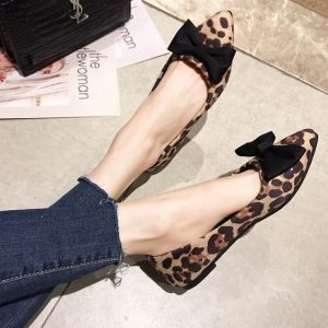 Pointed Toe Leopard Flats