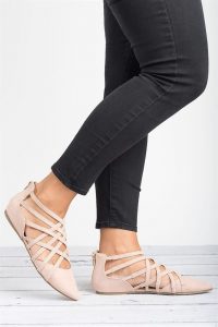 Pointed Toe Strappy Flats