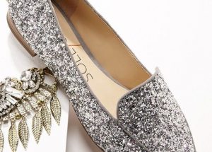 Silver Pointed Toe Loafers