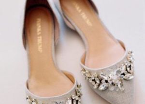 Silver Pointed Toe Wedding Shoes