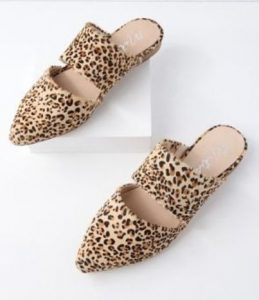 Women's Pointed Toe Leopard Flats